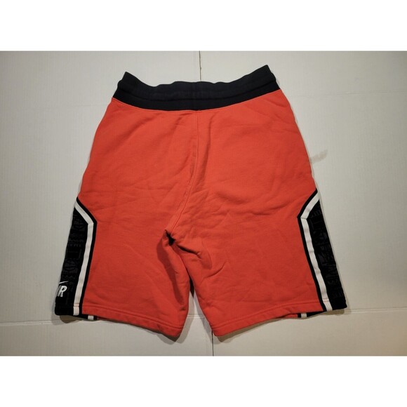 NIKE AIR Basketball Shorts Red Black Knit Sweat‎ Active Mens Size S Embroidered - Picture 6 of 9
